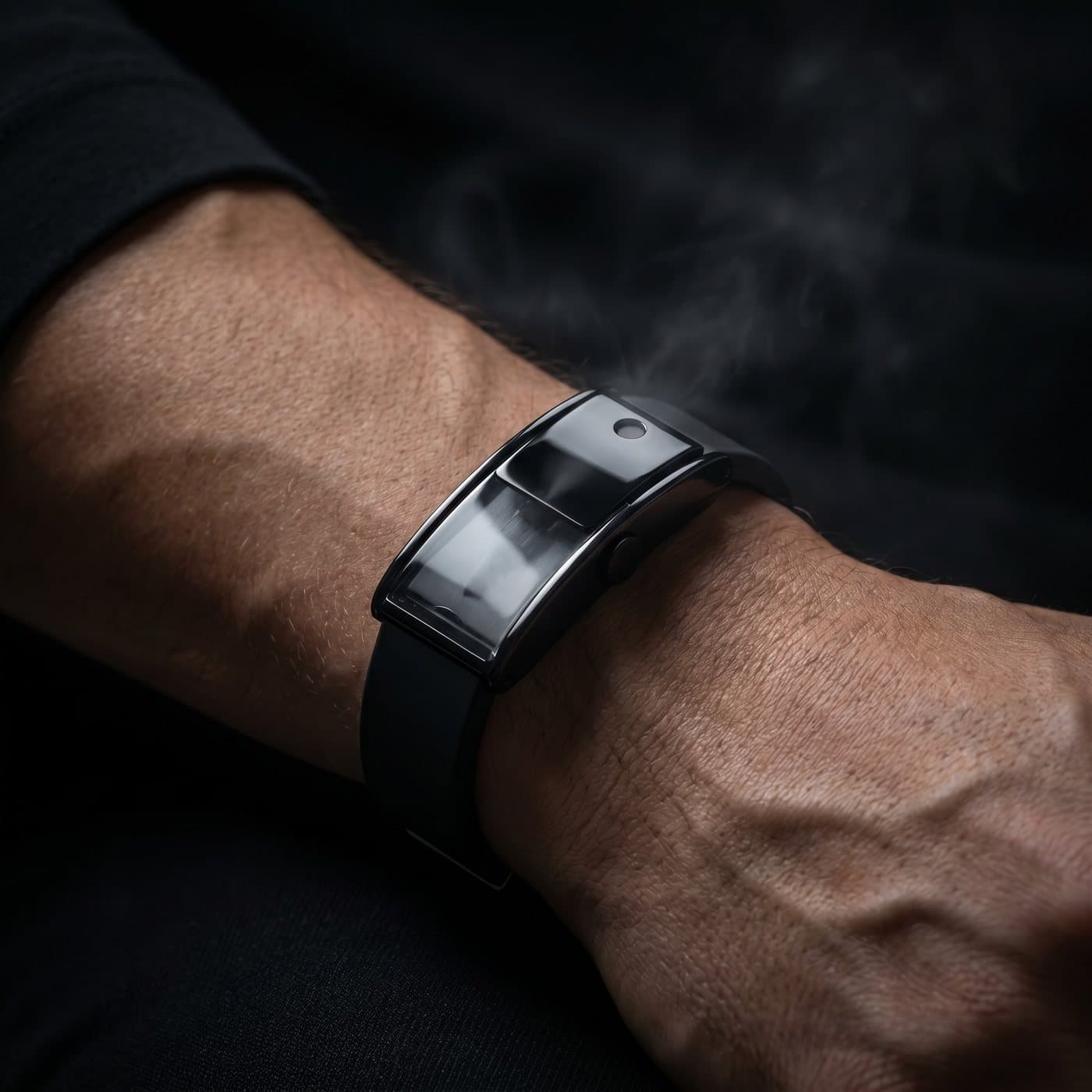 Parfüm-Armband am Handgelenk, feiner Sprühnebel